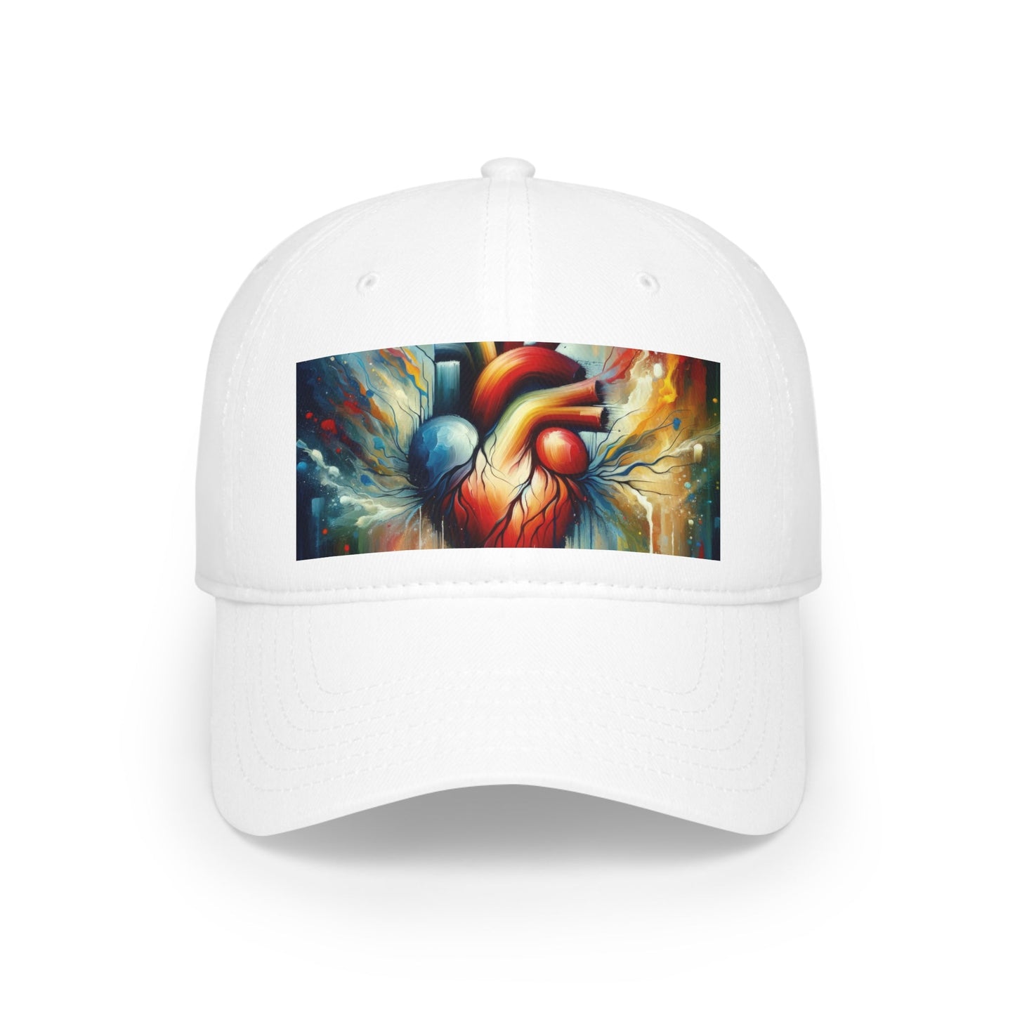 Humanity Heart Unveiled Low Profile Baseball Cap - ATUH.ART