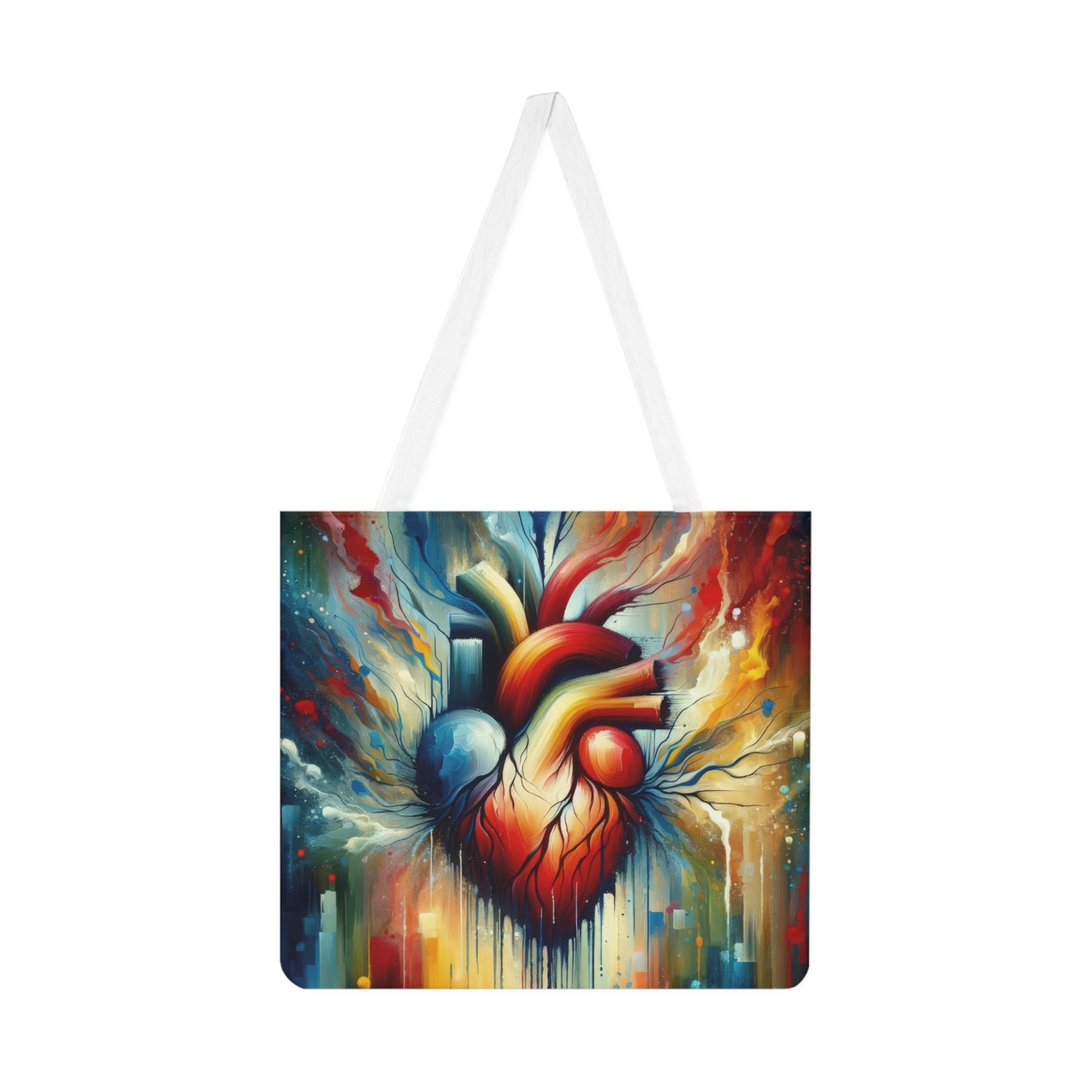 Humanity Heart Unveiled Shoulder Tote Bag (AOP) - ATUH.ART