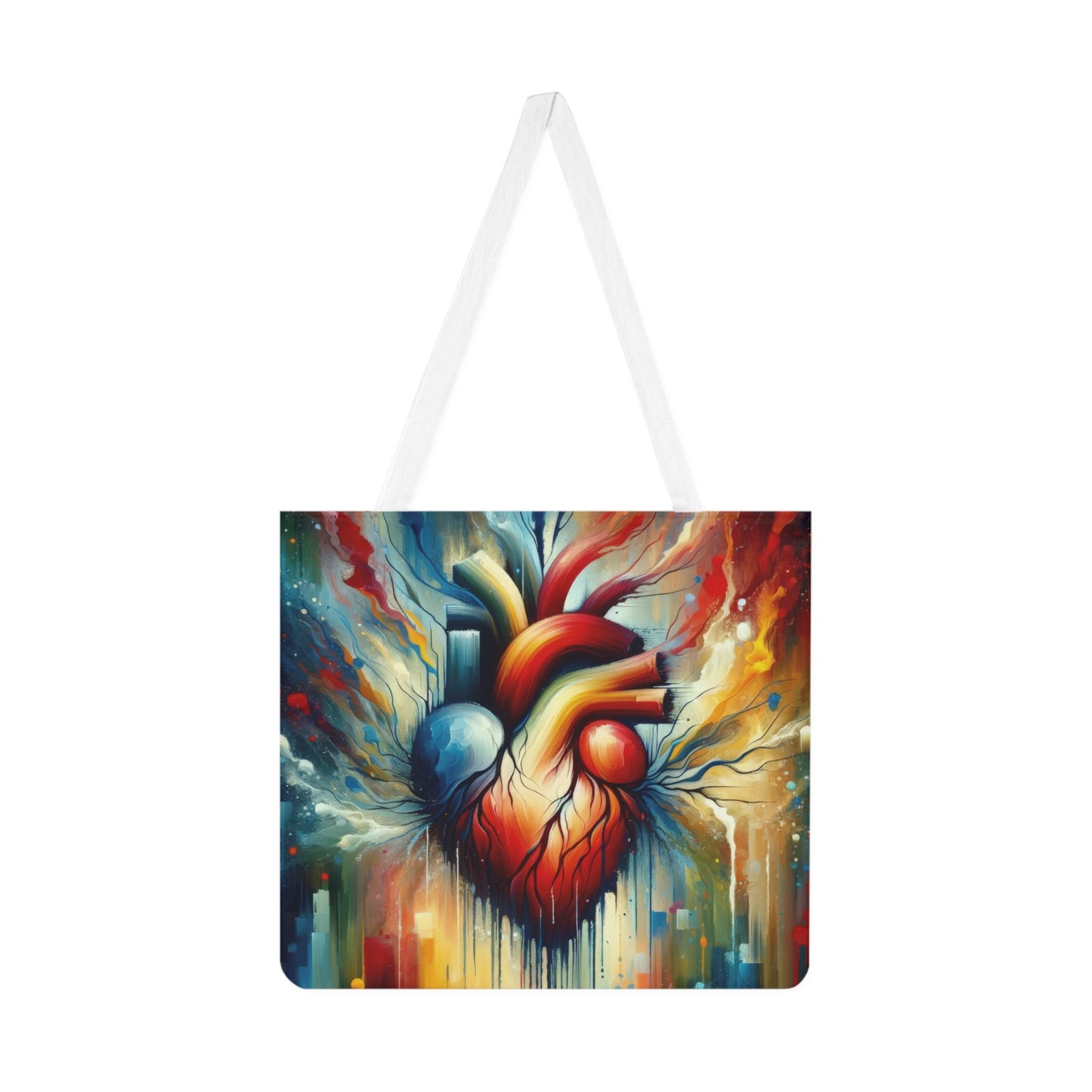 Humanity Heart Unveiled Shoulder Tote Bag (AOP) - ATUH.ART