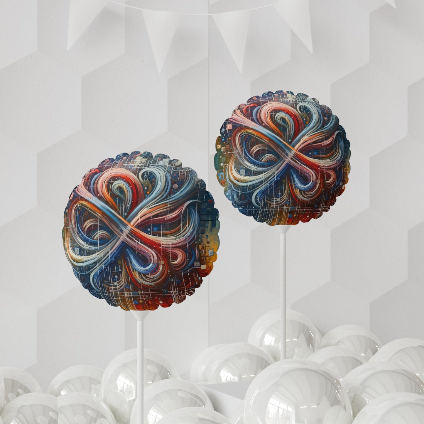 Humanity Tapestry Unification Balloon (Round and Heart-shaped), 11" - ATUH.ART