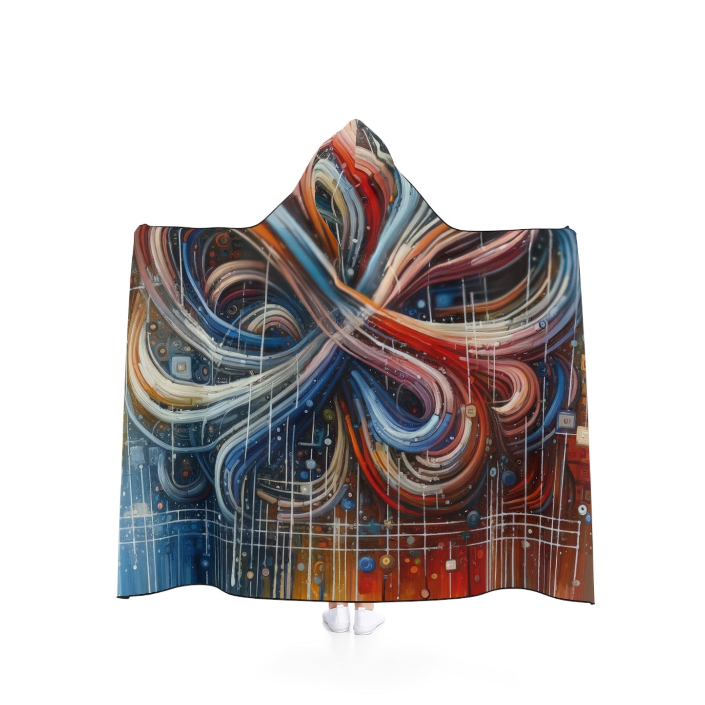 Humanity Tapestry Unification Hooded Blanket - ATUH.ART