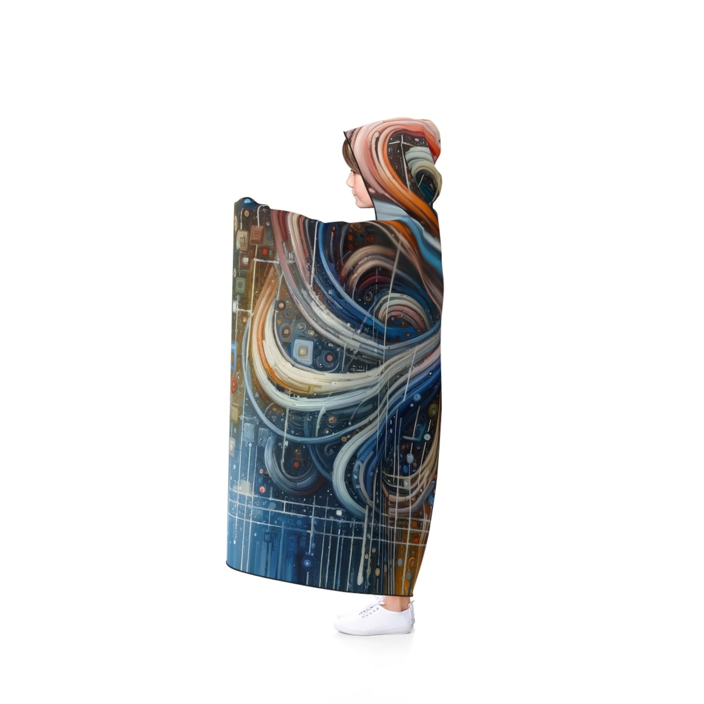 Humanity Tapestry Unification Hooded Blanket - ATUH.ART