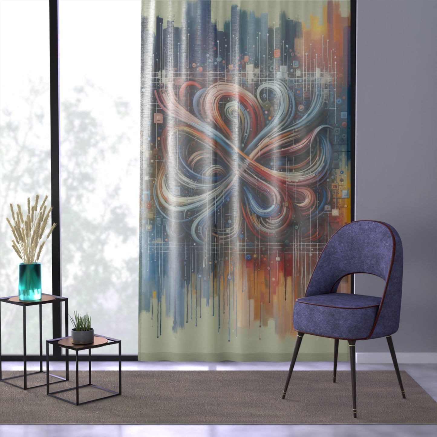 Humanity Tapestry Unification Window Curtain - ATUH.ART