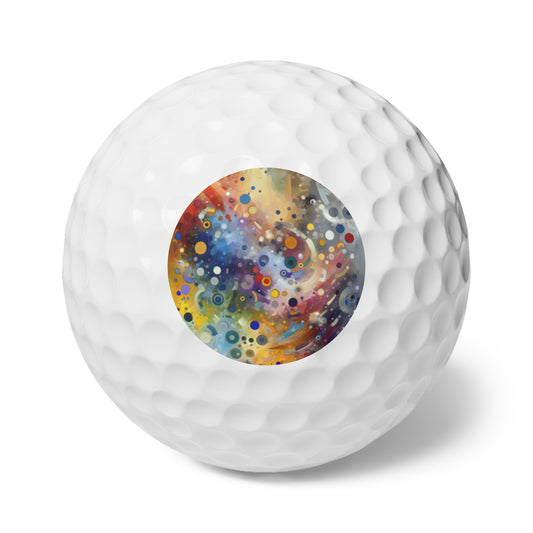 Humorous Unified Tachism Golf Balls, 6pcs - ATUH.ART