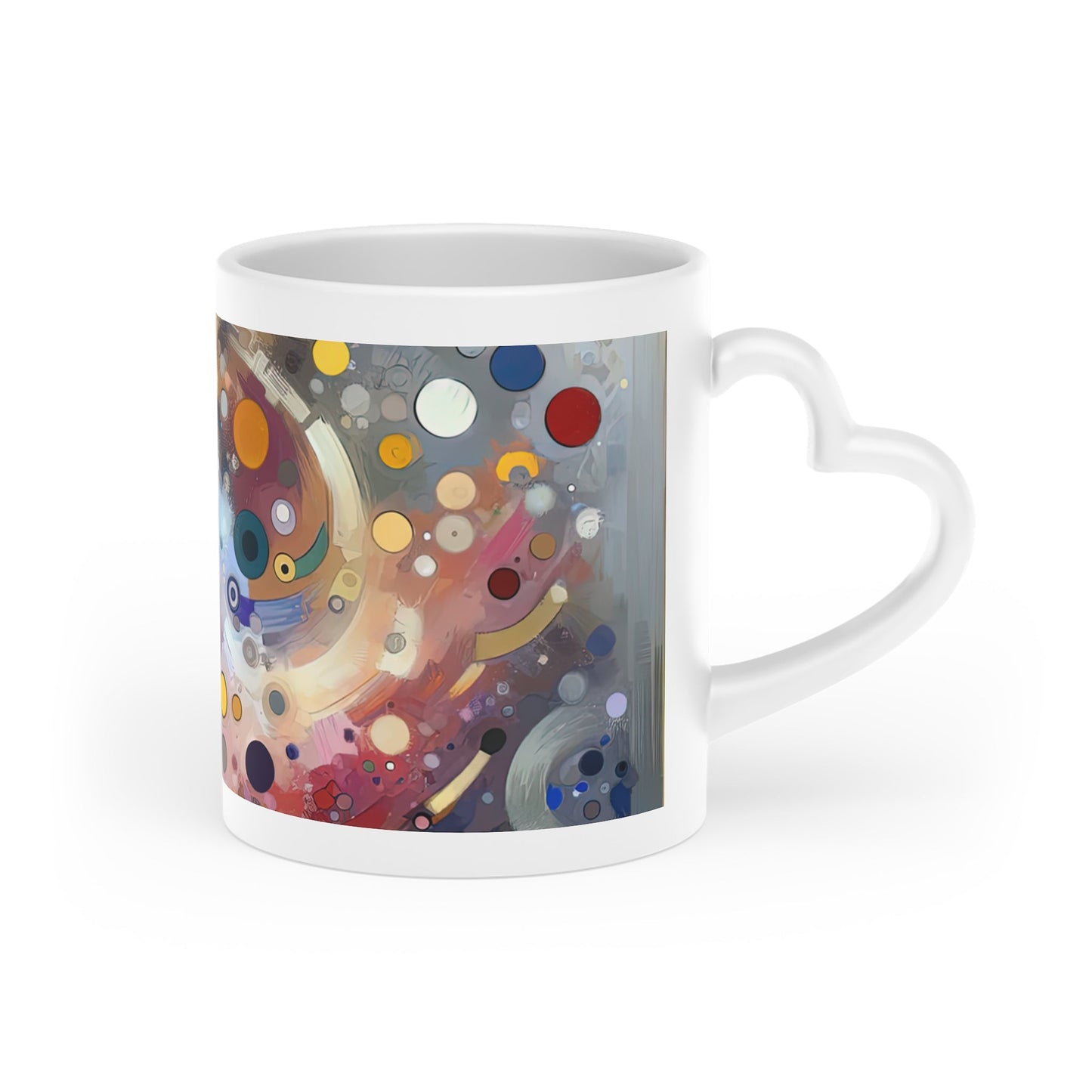 Humorous Unified Tachism Heart-Shaped Mug - ATUH.ART