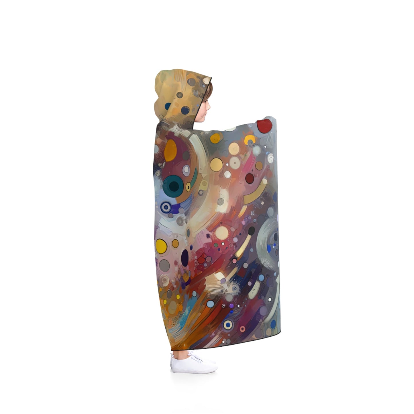 Humorous Unified Tachism Hooded Blanket - ATUH.ART