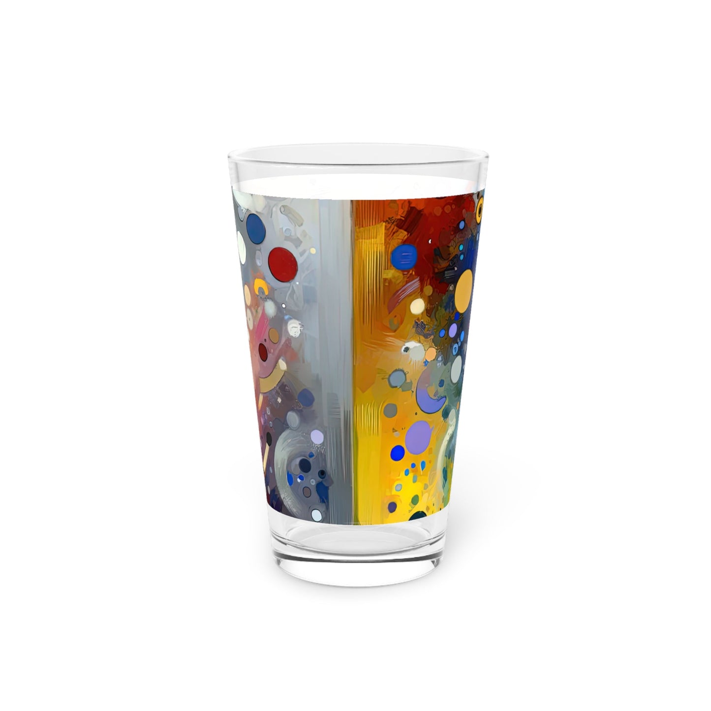 Humorous Unified Tachism Pint Glass, 16oz - ATUH.ART