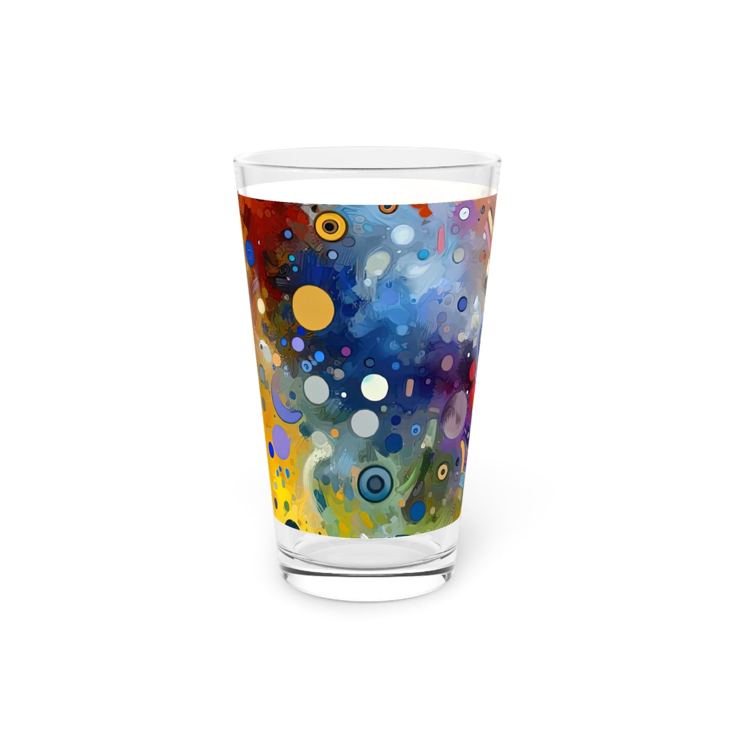 Humorous Unified Tachism Pint Glass, 16oz - ATUH.ART