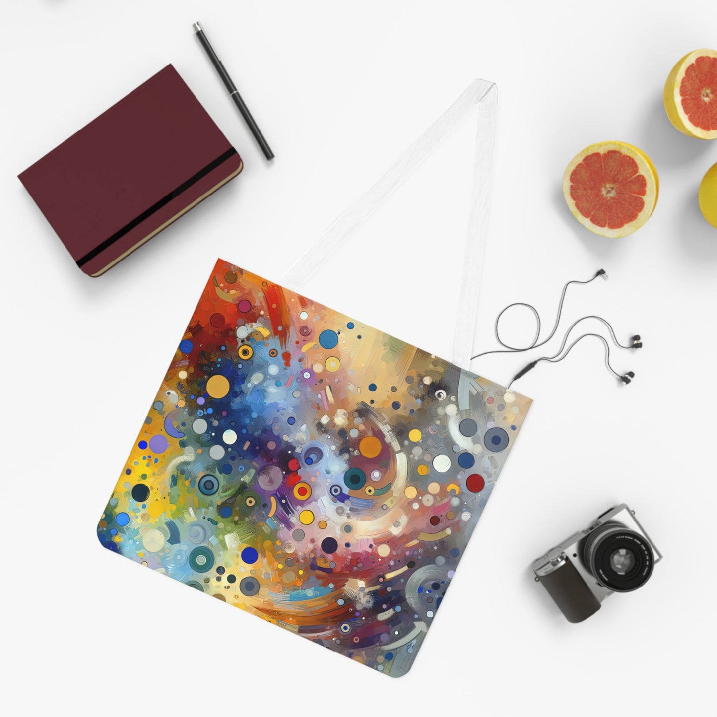 Humorous Unified Tachism Shoulder Tote Bag (AOP) - ATUH.ART