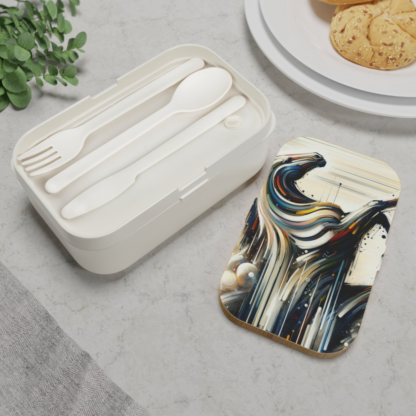 Hyperlinked Horsepower Gallop Bento Lunch Box - ATUH.ART