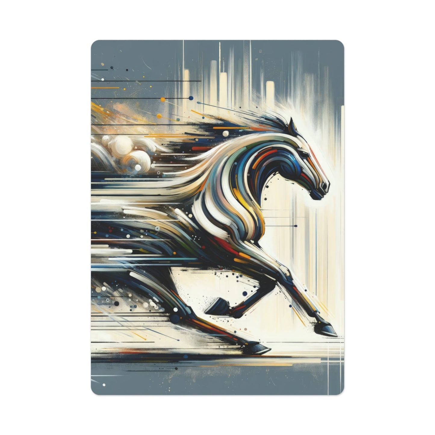 Hyperlinked Horsepower Gallop Poker Cards - ATUH.ART