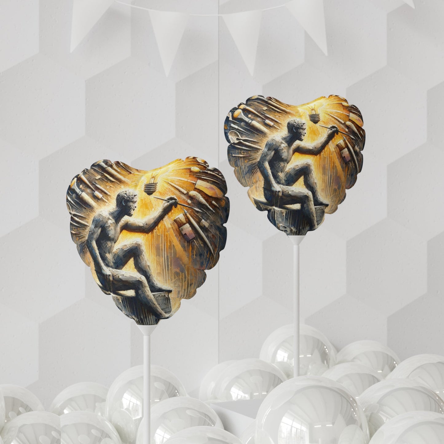 Idea Sculptor Genesis Balloon (Round and Heart-shaped), 11" - ATUH.ART