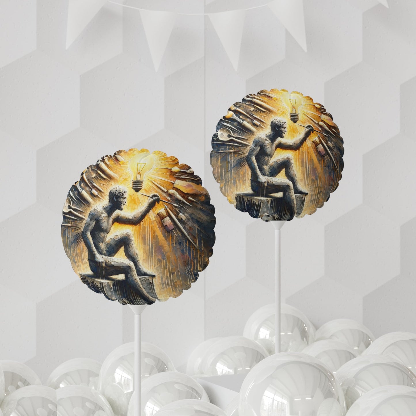 Idea Sculptor Genesis Balloon (Round and Heart-shaped), 11" - ATUH.ART