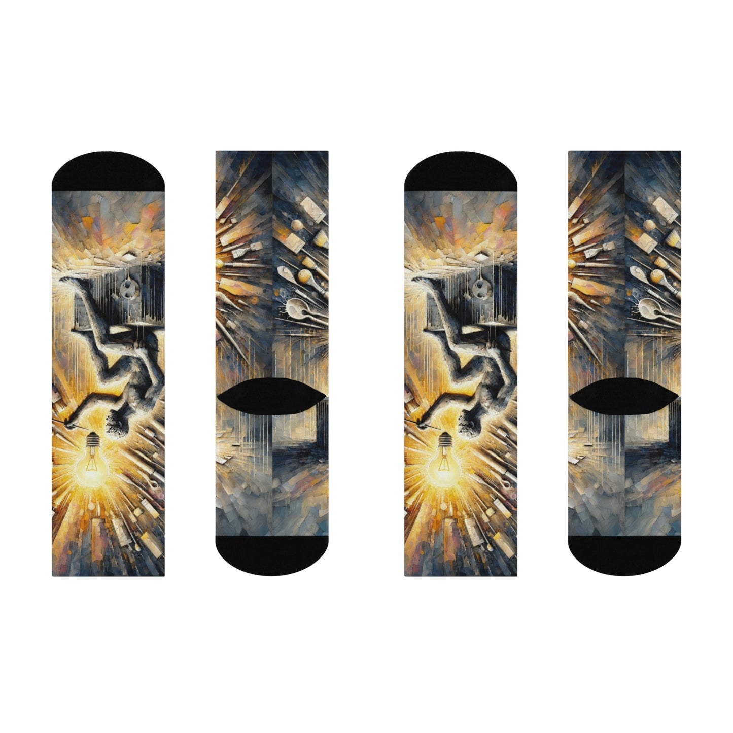 Idea Sculptor Genesis Cushioned Crew Socks - ATUH.ART