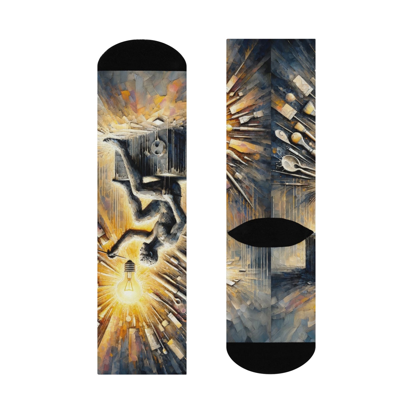 Idea Sculptor Genesis Cushioned Crew Socks - ATUH.ART