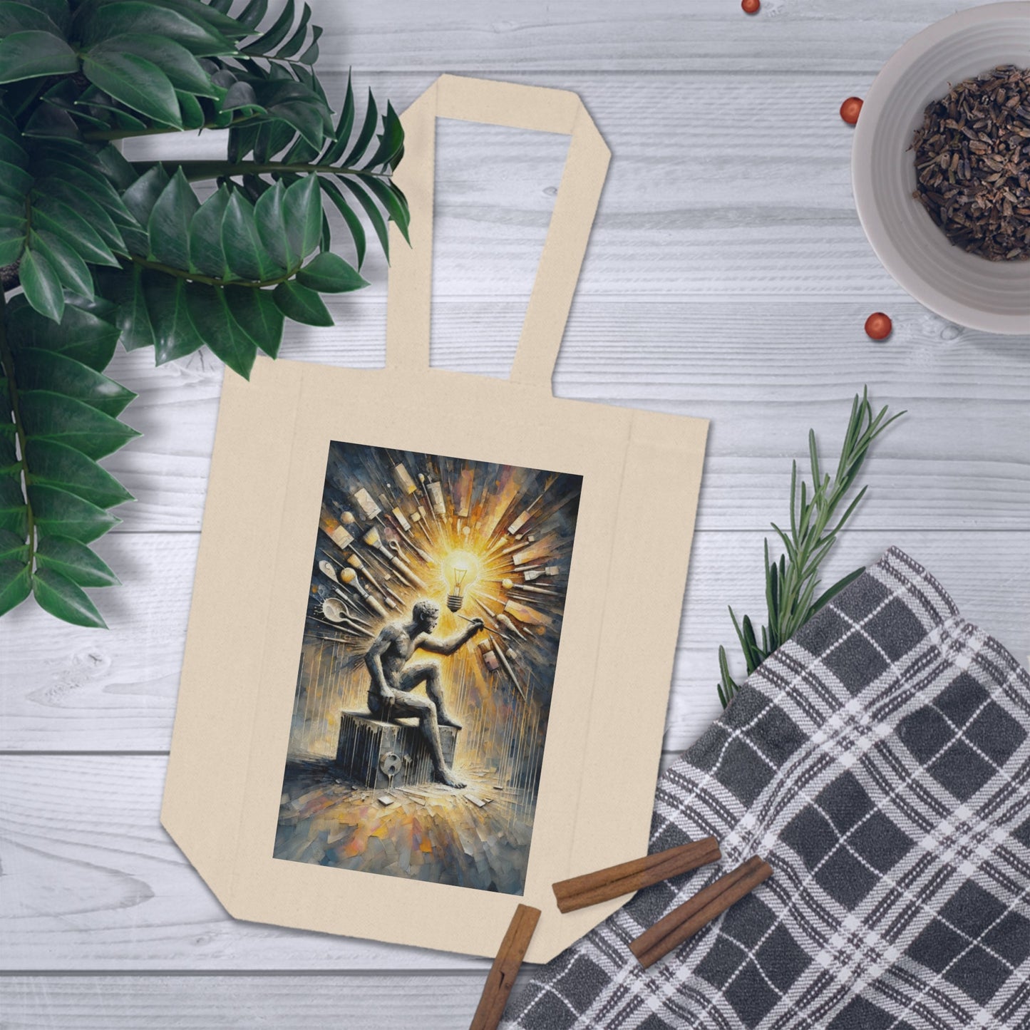 Idea Sculptor Genesis Double Wine Tote Bag - ATUH.ART