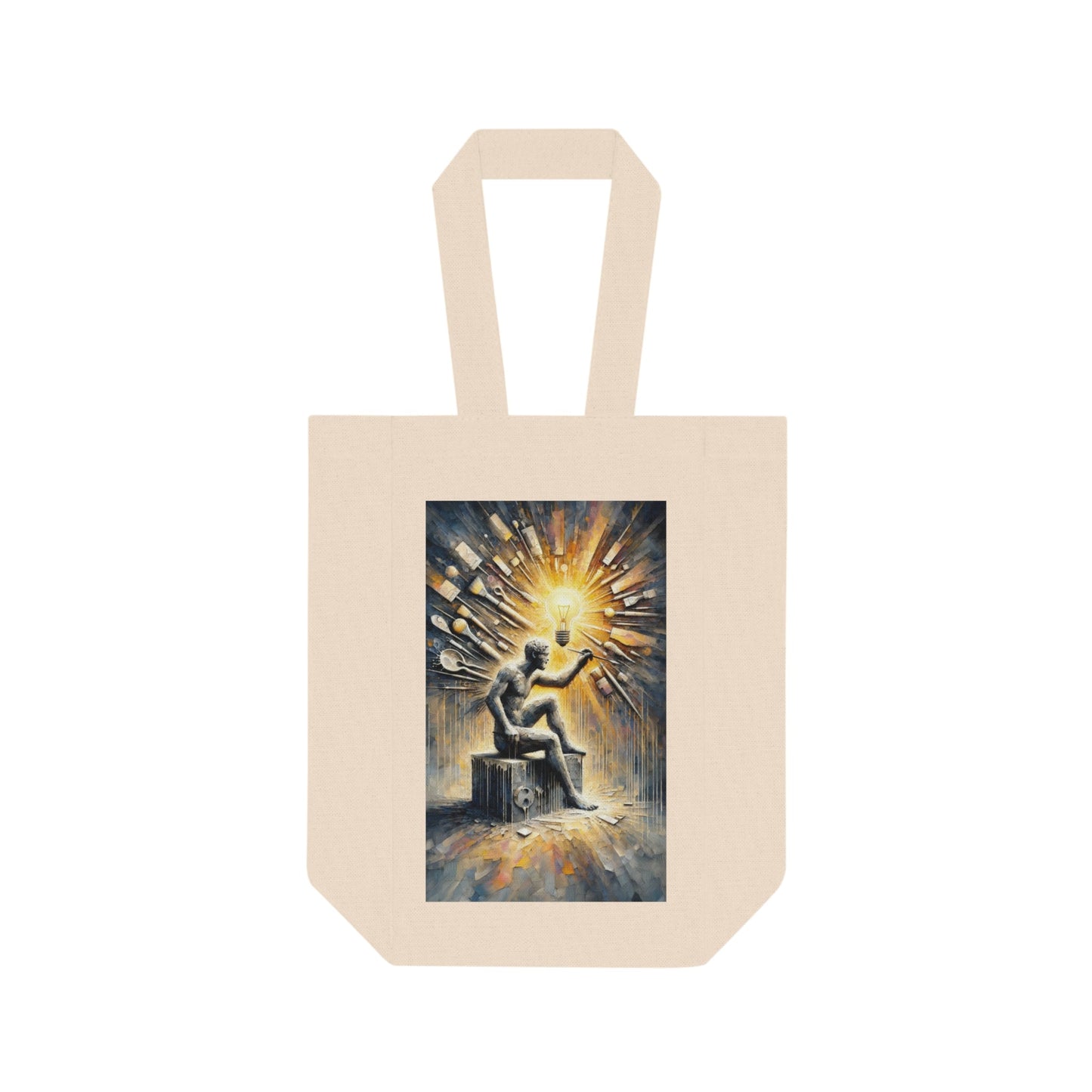 Idea Sculptor Genesis Double Wine Tote Bag - ATUH.ART