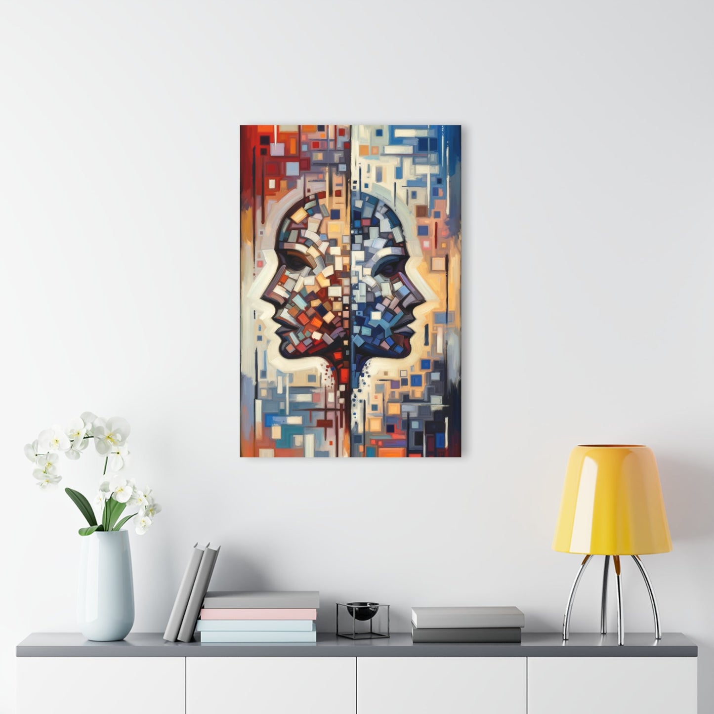 Identity Tachism Intersection Acrylic Prints (French Cleat Hanging) - ATUH.ART