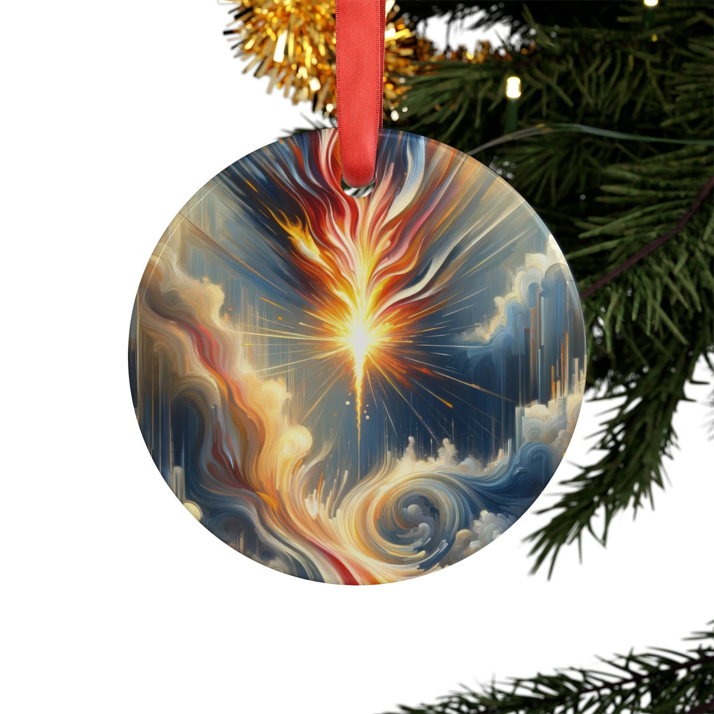 Ignite Spark Transformation Acrylic Ornament with Ribbon - ATUH.ART