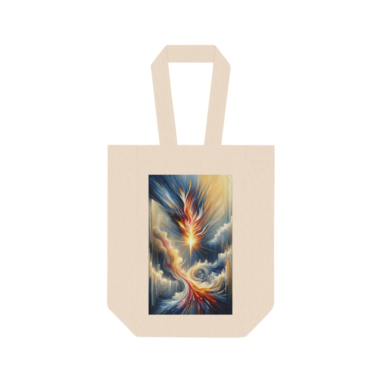 Ignite Spark Transformation Double Wine Tote Bag - ATUH.ART