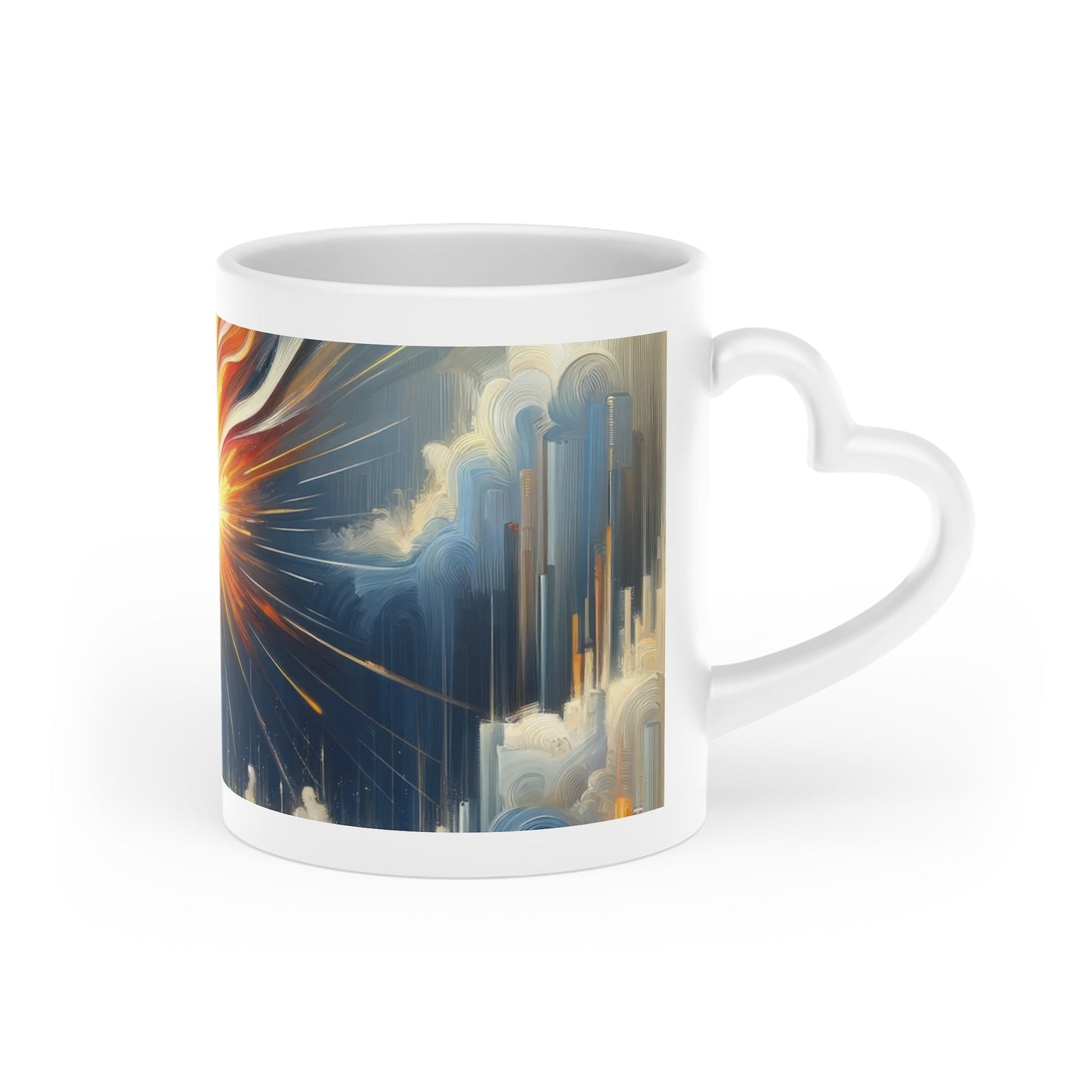 Ignite Spark Transformation Heart-Shaped Mug - ATUH.ART