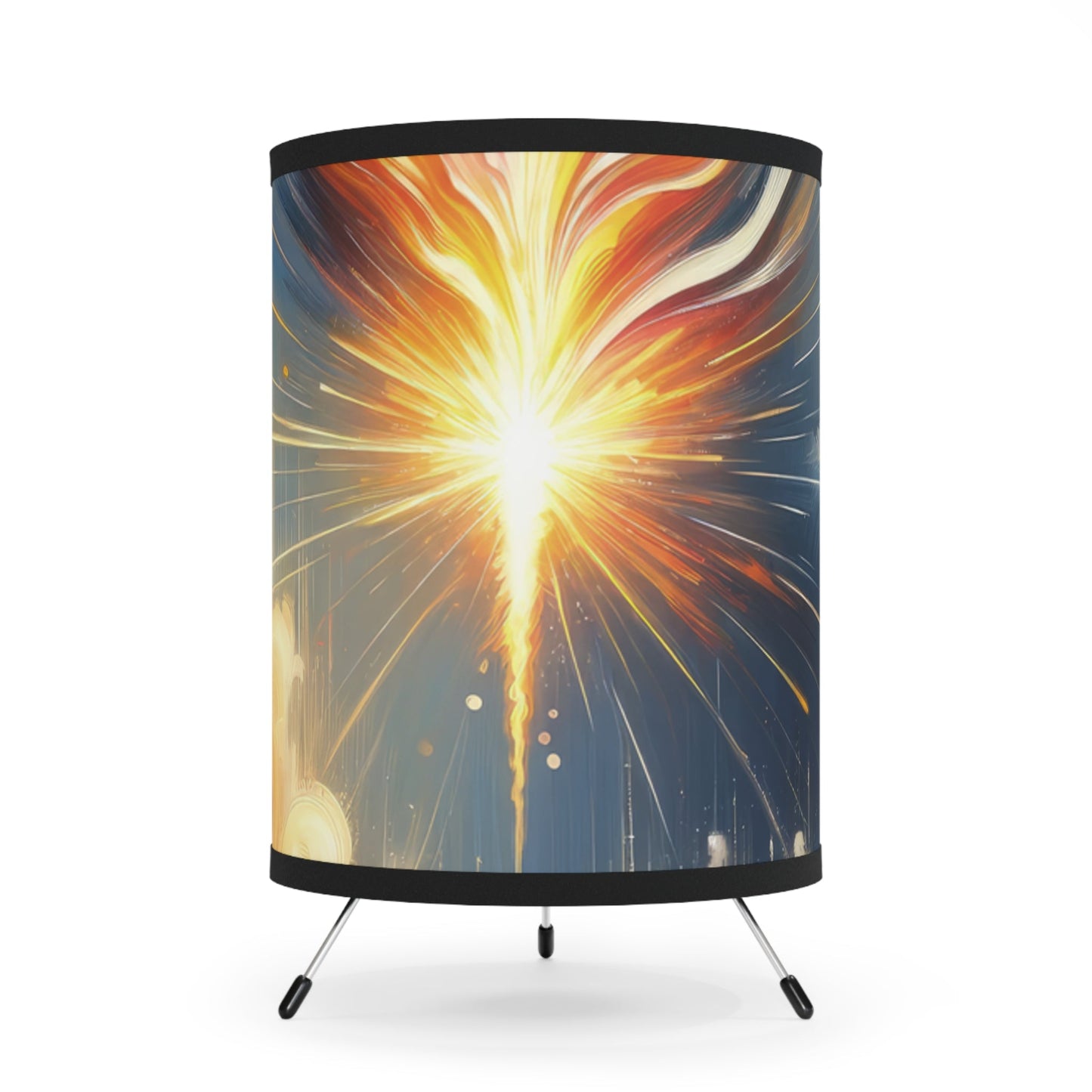 Ignite Spark Transformation Tripod Lamp with High-Res Printed Shade, US\CA plug - ATUH.ART
