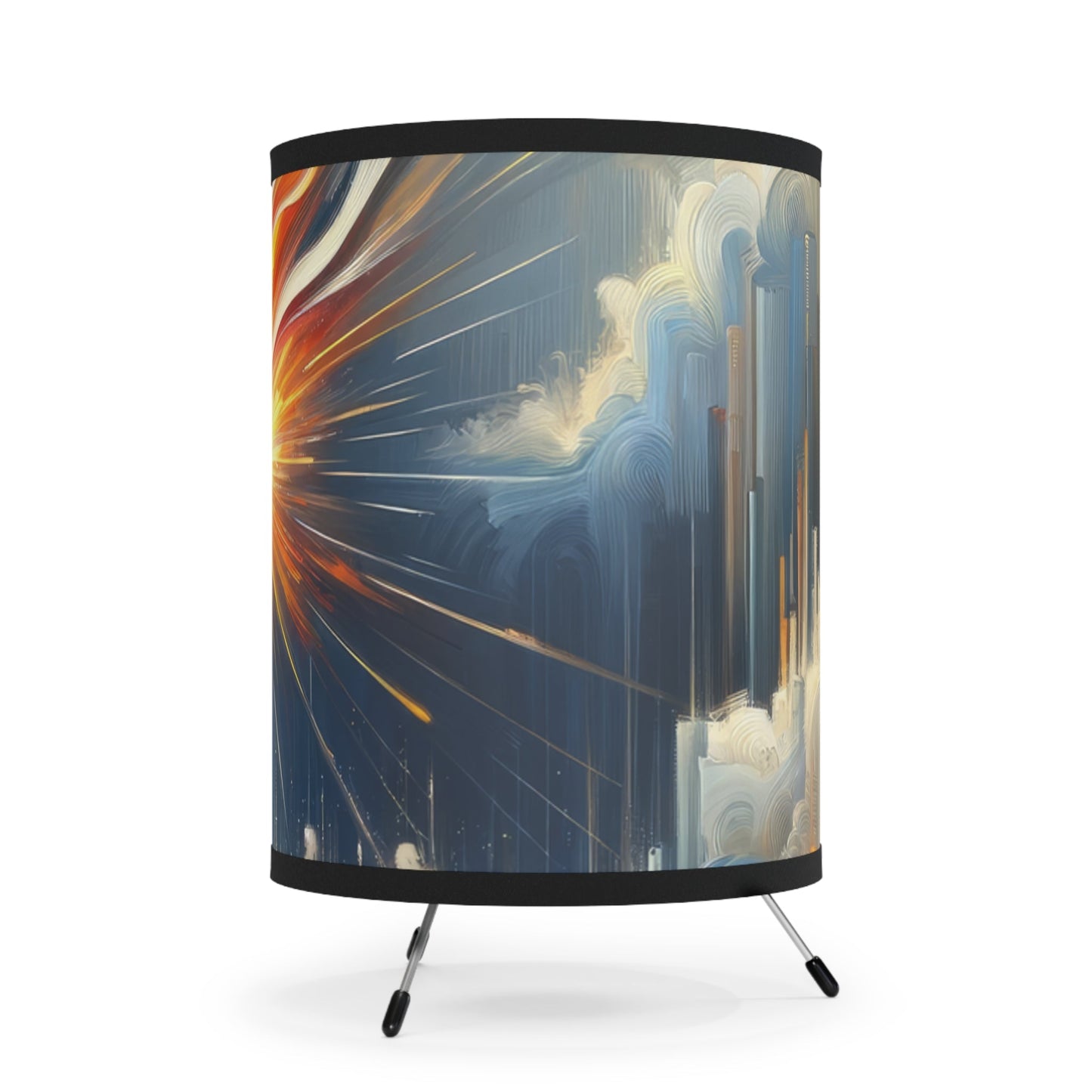 Ignite Spark Transformation Tripod Lamp with High-Res Printed Shade, US\CA plug - ATUH.ART