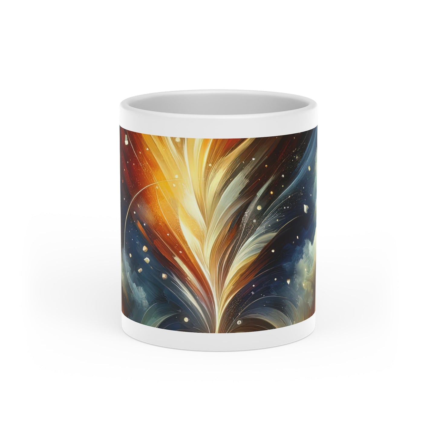 Igniting Transformational Currents Heart-Shaped Mug - ATUH.ART