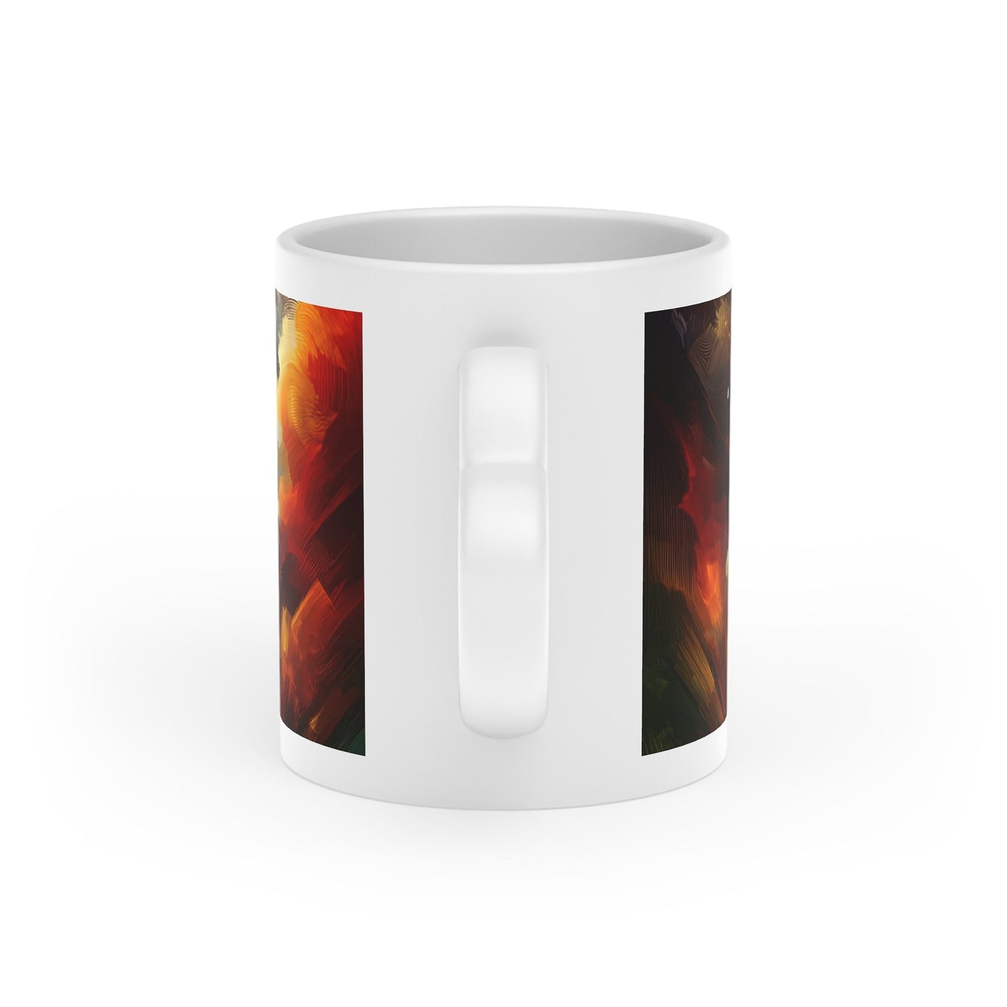 Igniting Transformational Currents Heart-Shaped Mug - ATUH.ART