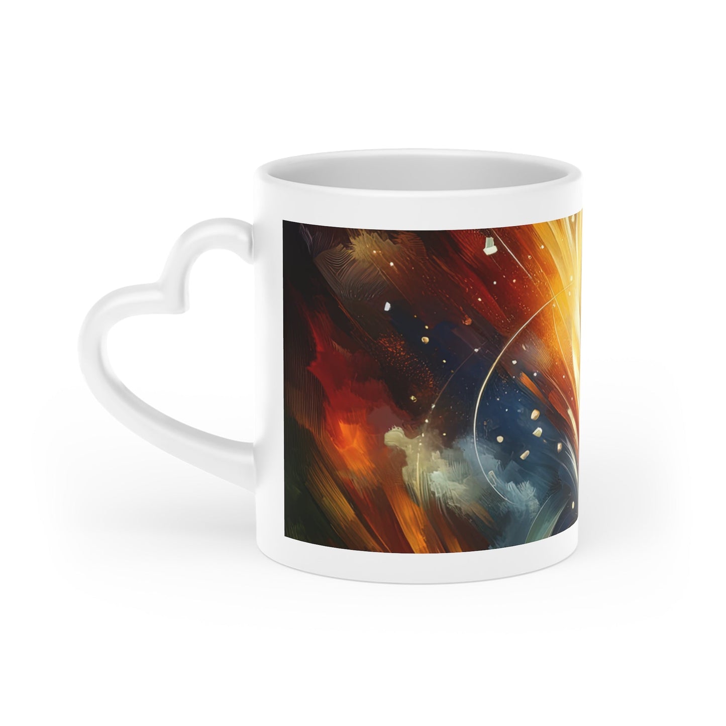 Igniting Transformational Currents Heart-Shaped Mug - ATUH.ART