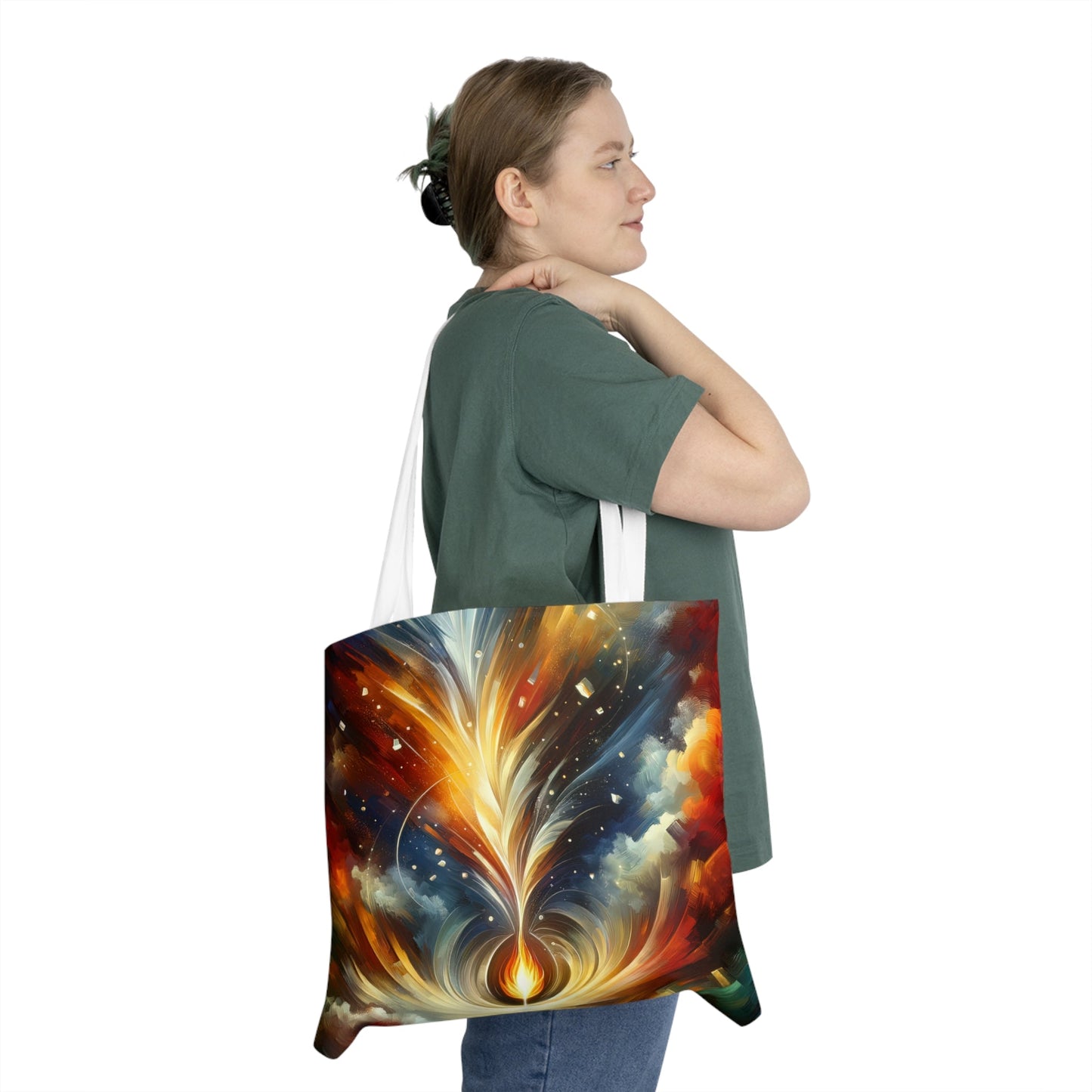 Igniting Transformational Currents Shoulder Tote Bag (AOP) - ATUH.ART
