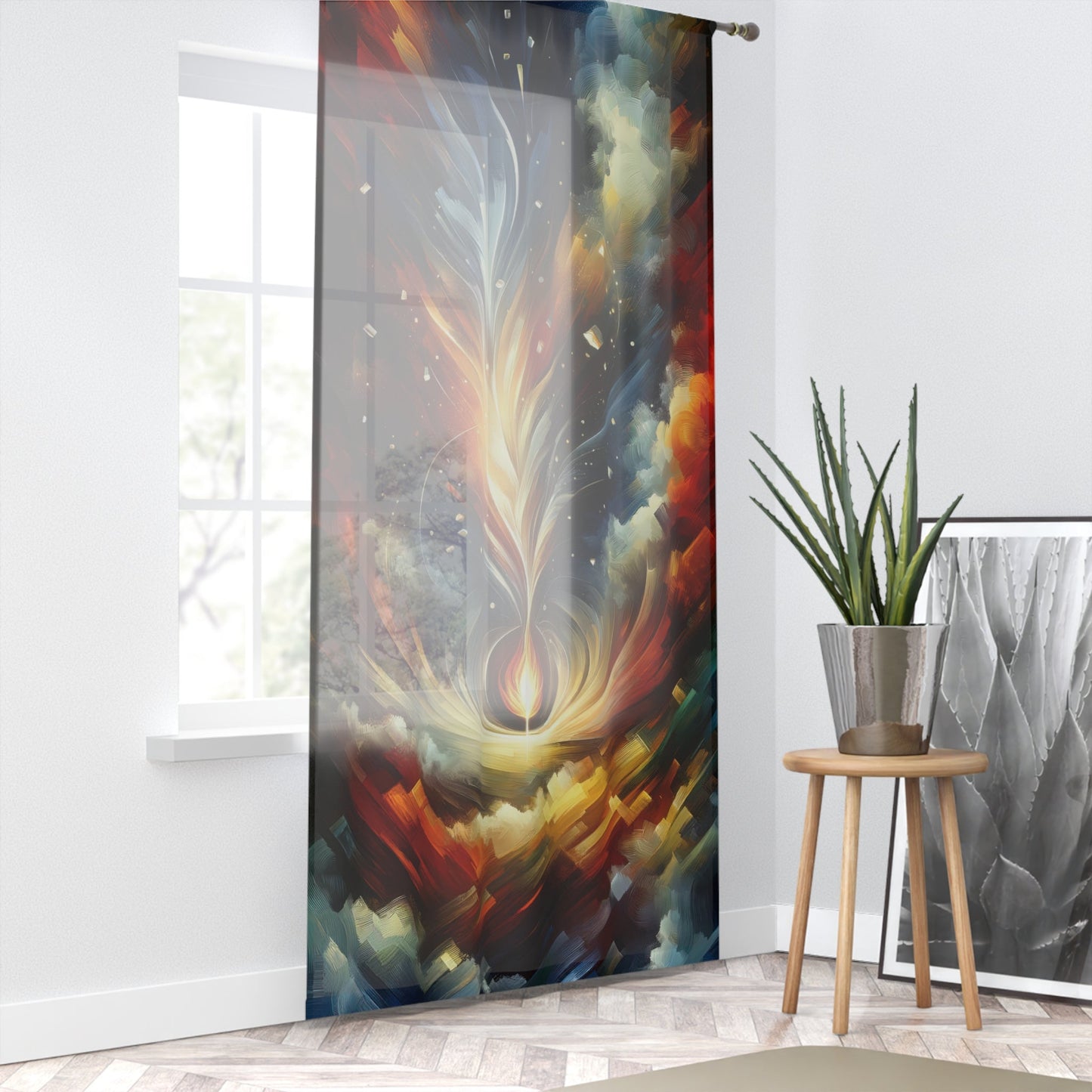 Igniting Transformational Currents Window Curtain - ATUH.ART