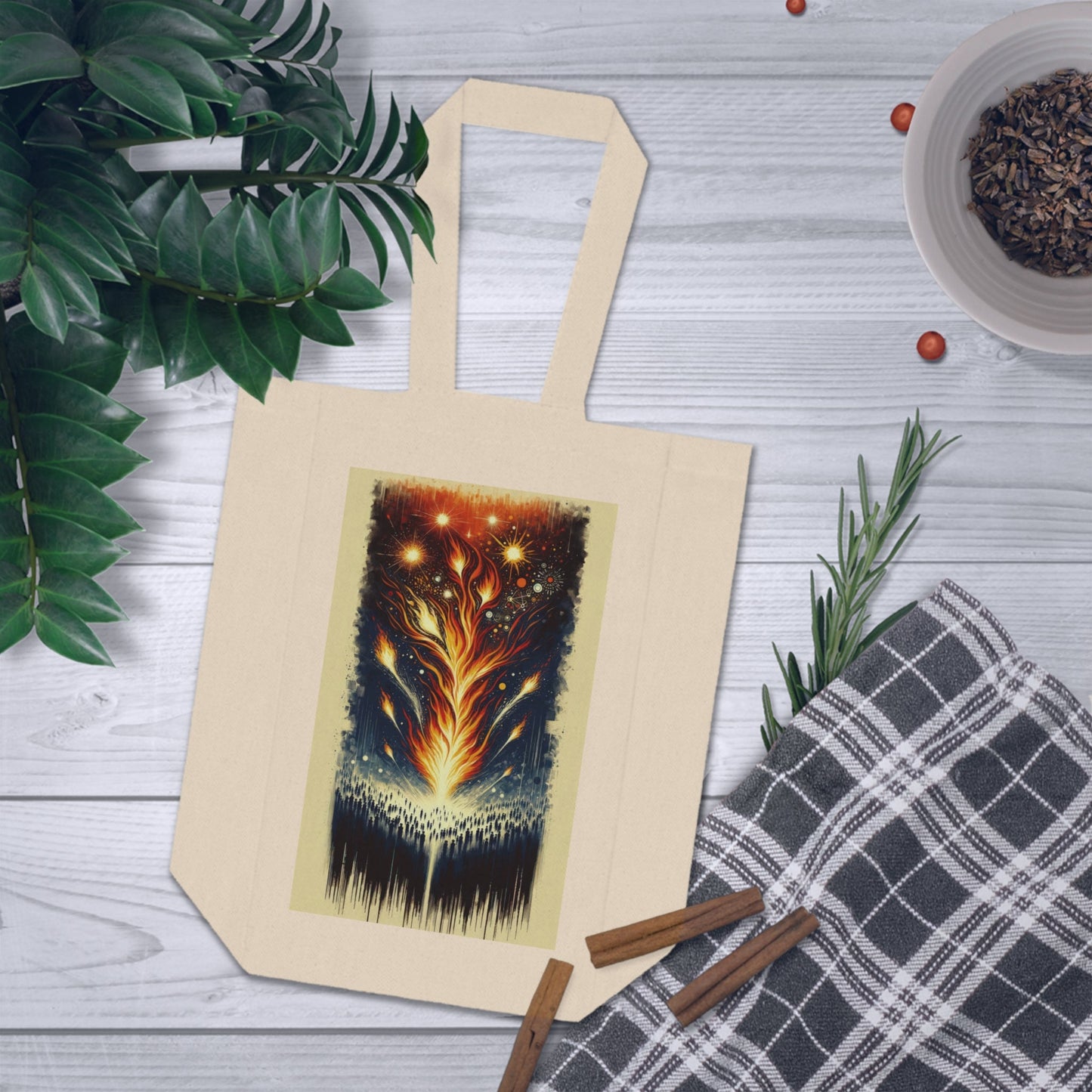 Ignition Change Catalyst Double Wine Tote Bag - ATUH.ART