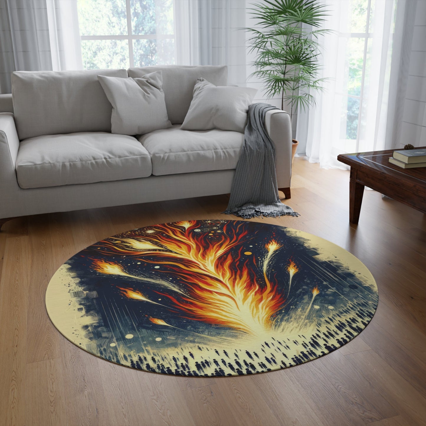 Ignition Change Catalyst Round Rug - ATUH.ART