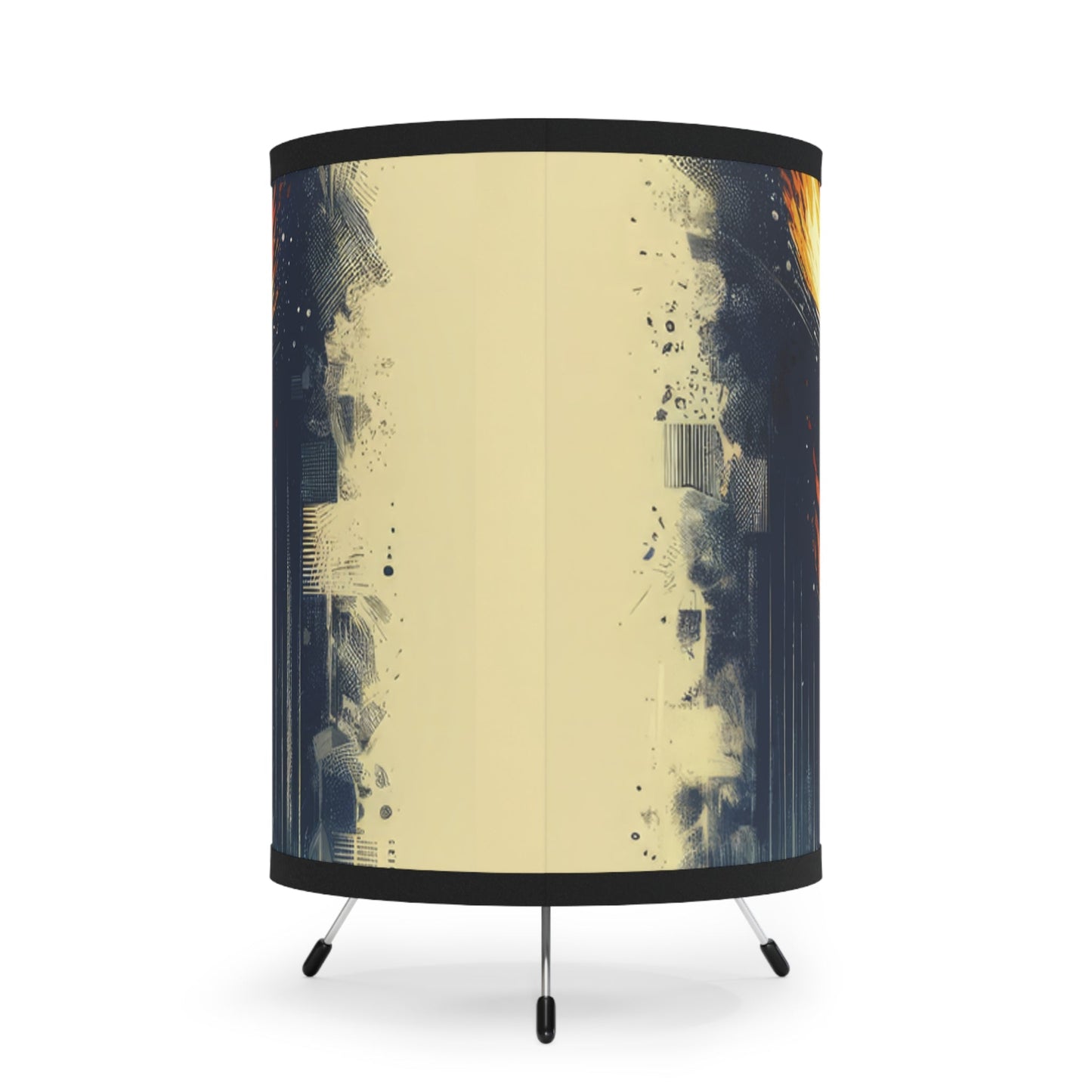 Ignition Change Catalyst Tripod Lamp with High-Res Printed Shade, US\CA plug - ATUH.ART