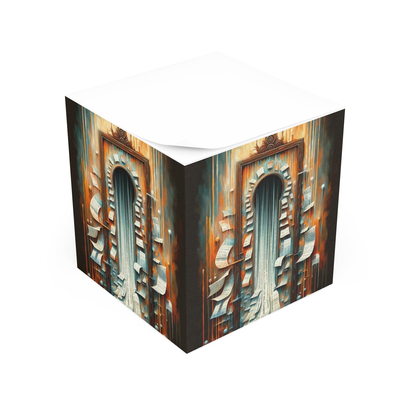 Illuminated Truths Mirror Note Cube - ATUH.ART