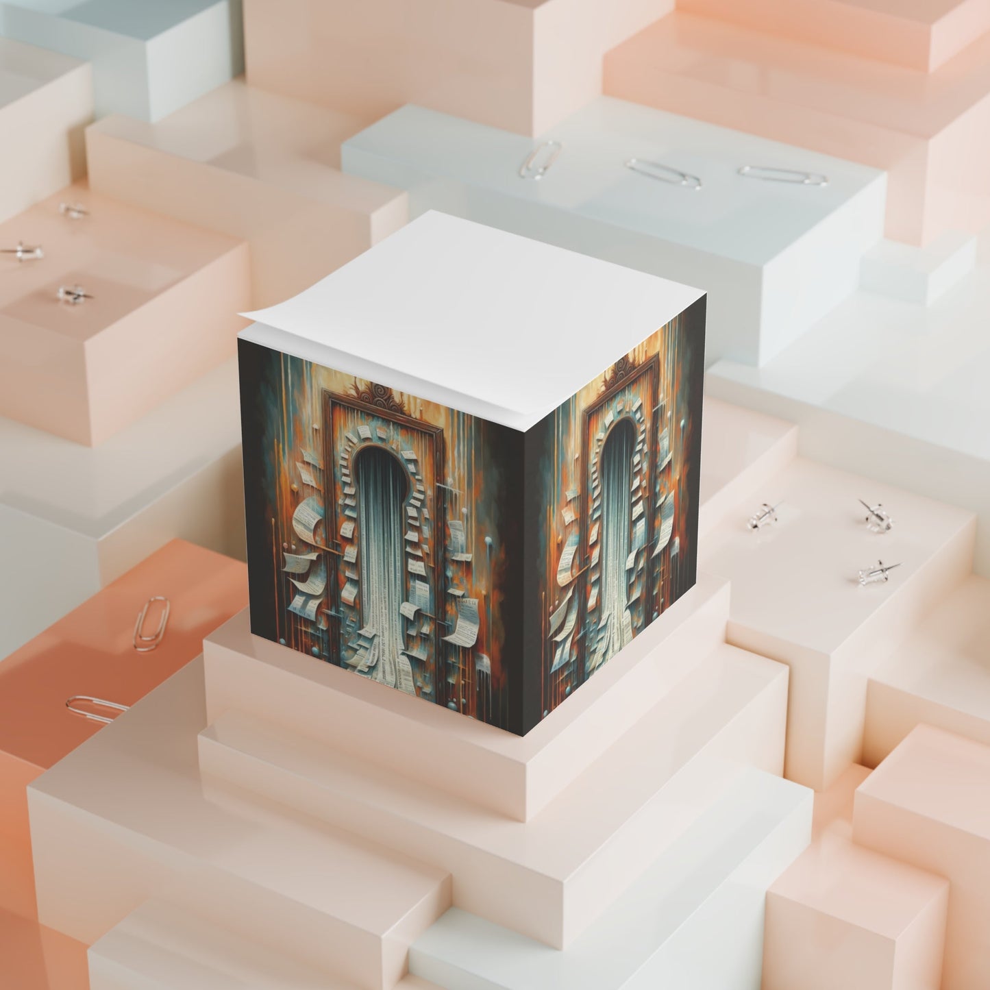 Illuminated Truths Mirror Note Cube - ATUH.ART