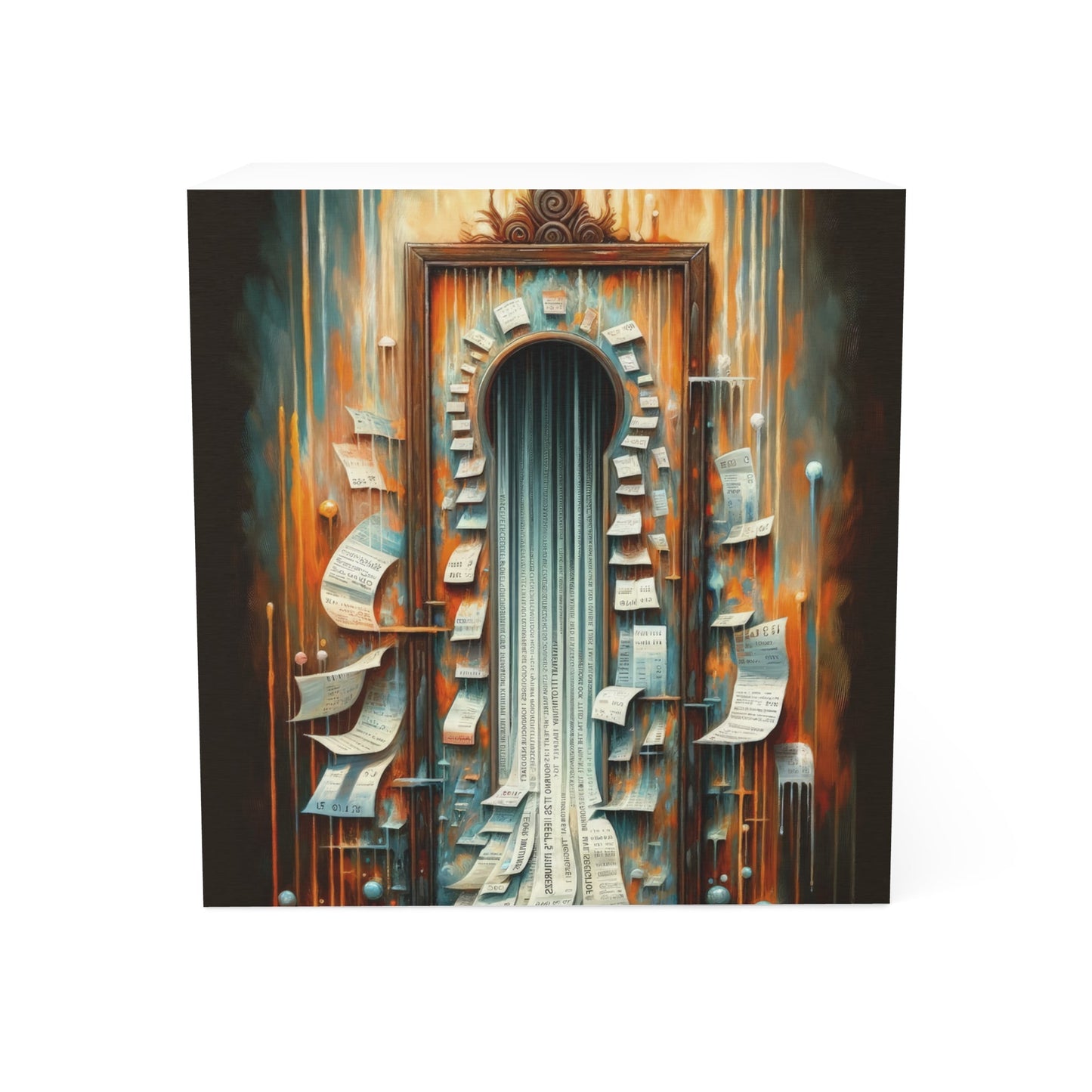 Illuminated Truths Mirror Note Cube - ATUH.ART
