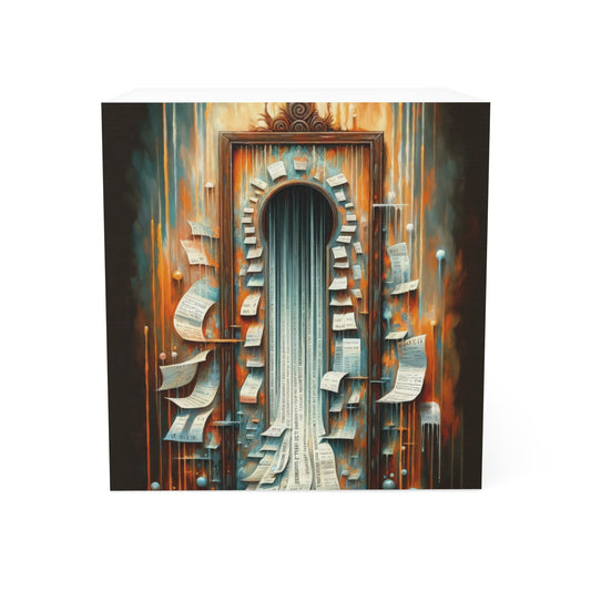 Illuminated Truths Mirror Note Cube - ATUH.ART