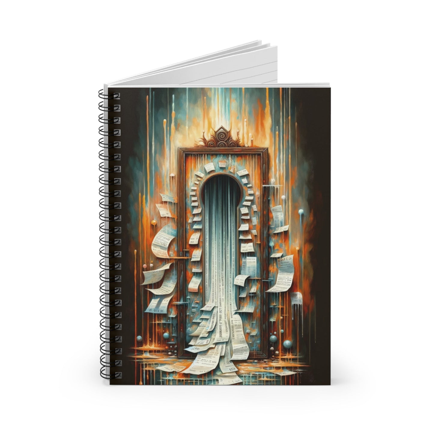 Illuminated Truths Mirror Spiral Notebook - Ruled Line - ATUH.ART