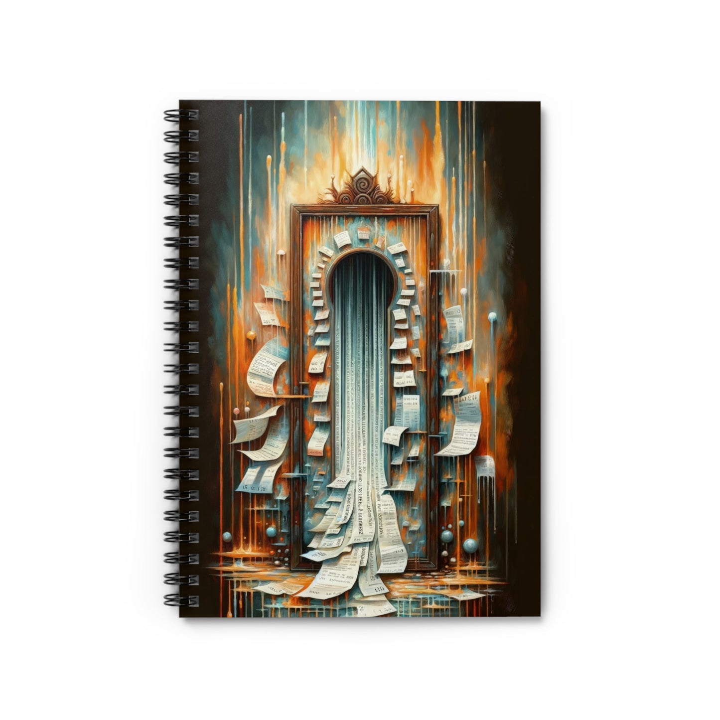 Illuminated Truths Mirror Spiral Notebook - Ruled Line - ATUH.ART