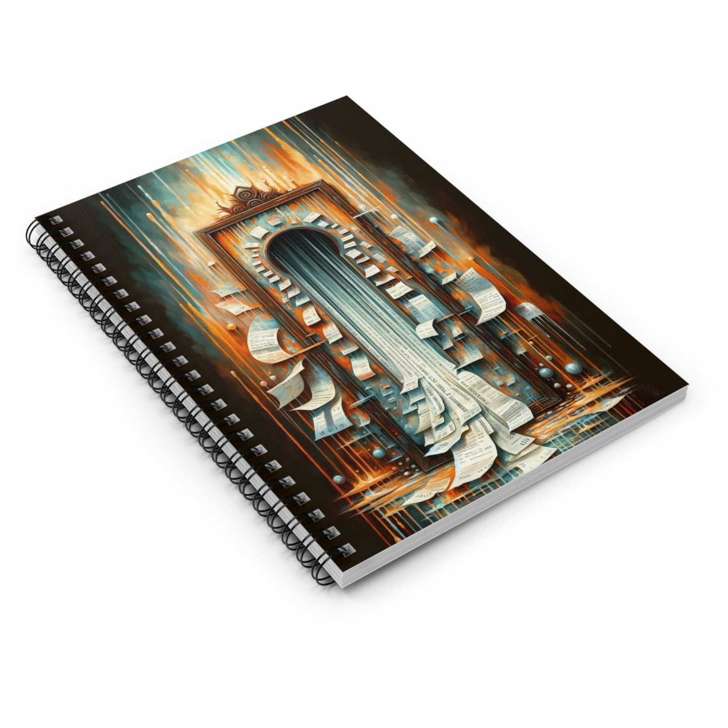 Illuminated Truths Mirror Spiral Notebook - Ruled Line - ATUH.ART