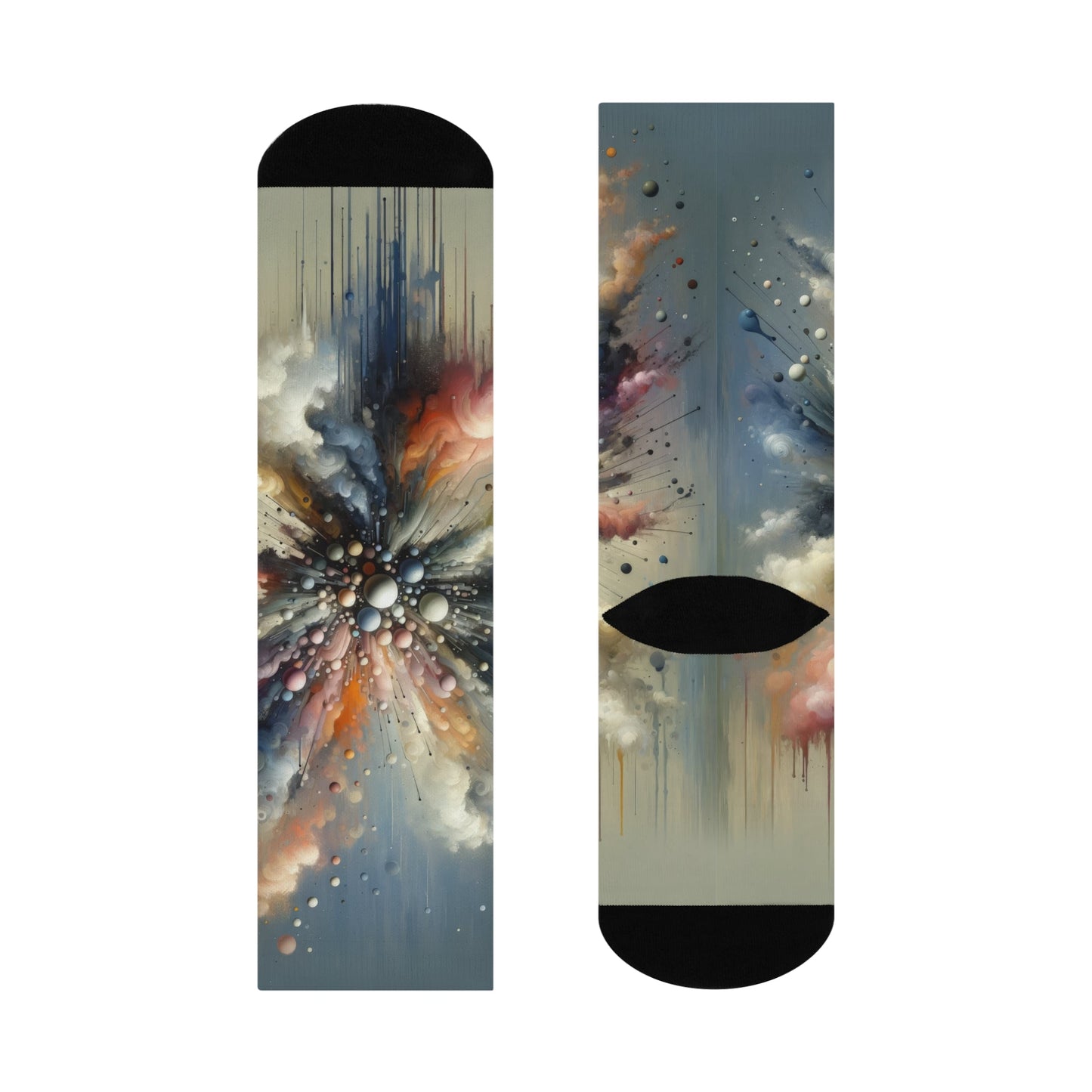 Impactful Deeds Ripple Cushioned Crew Socks - ATUH.ART