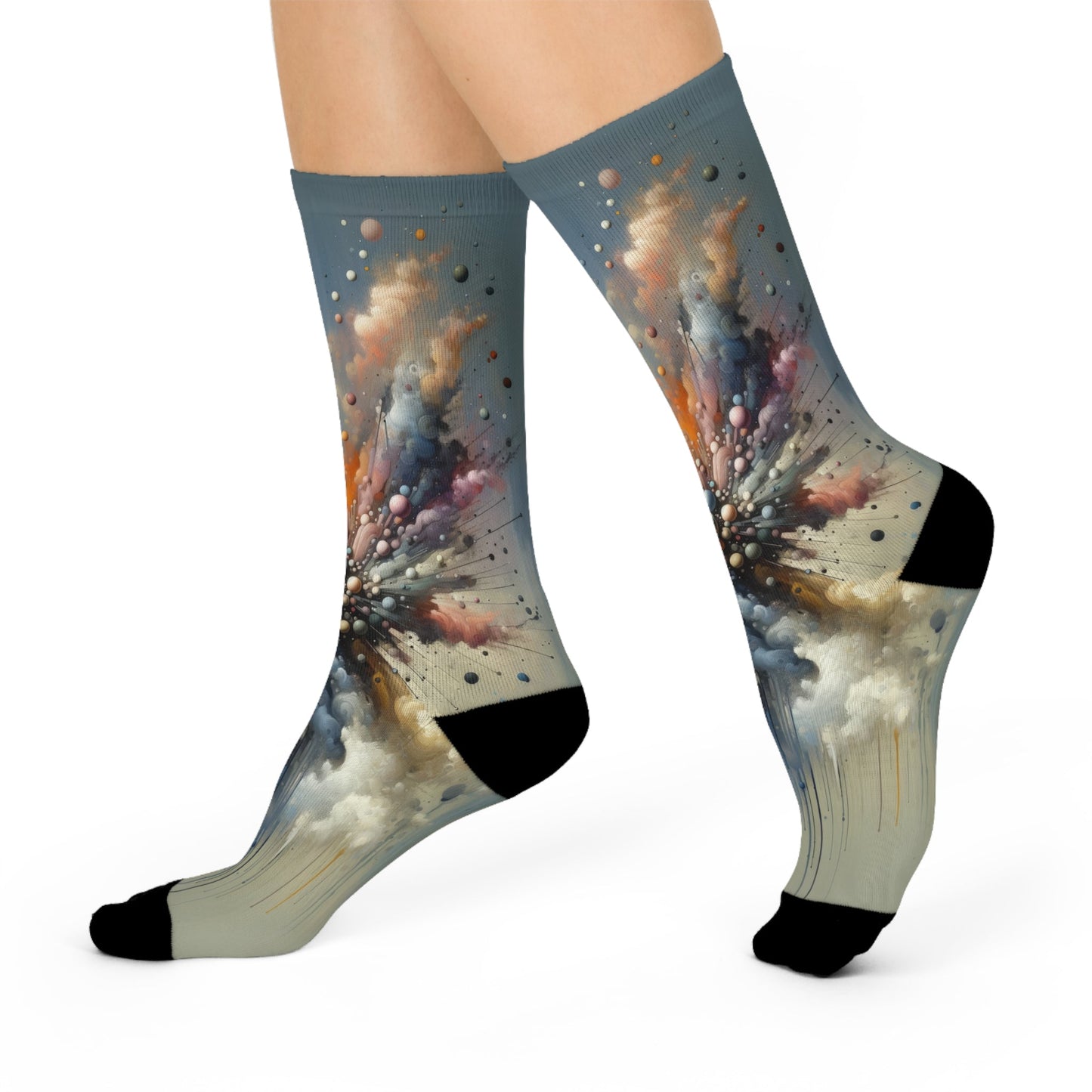 Impactful Deeds Ripple Cushioned Crew Socks - ATUH.ART