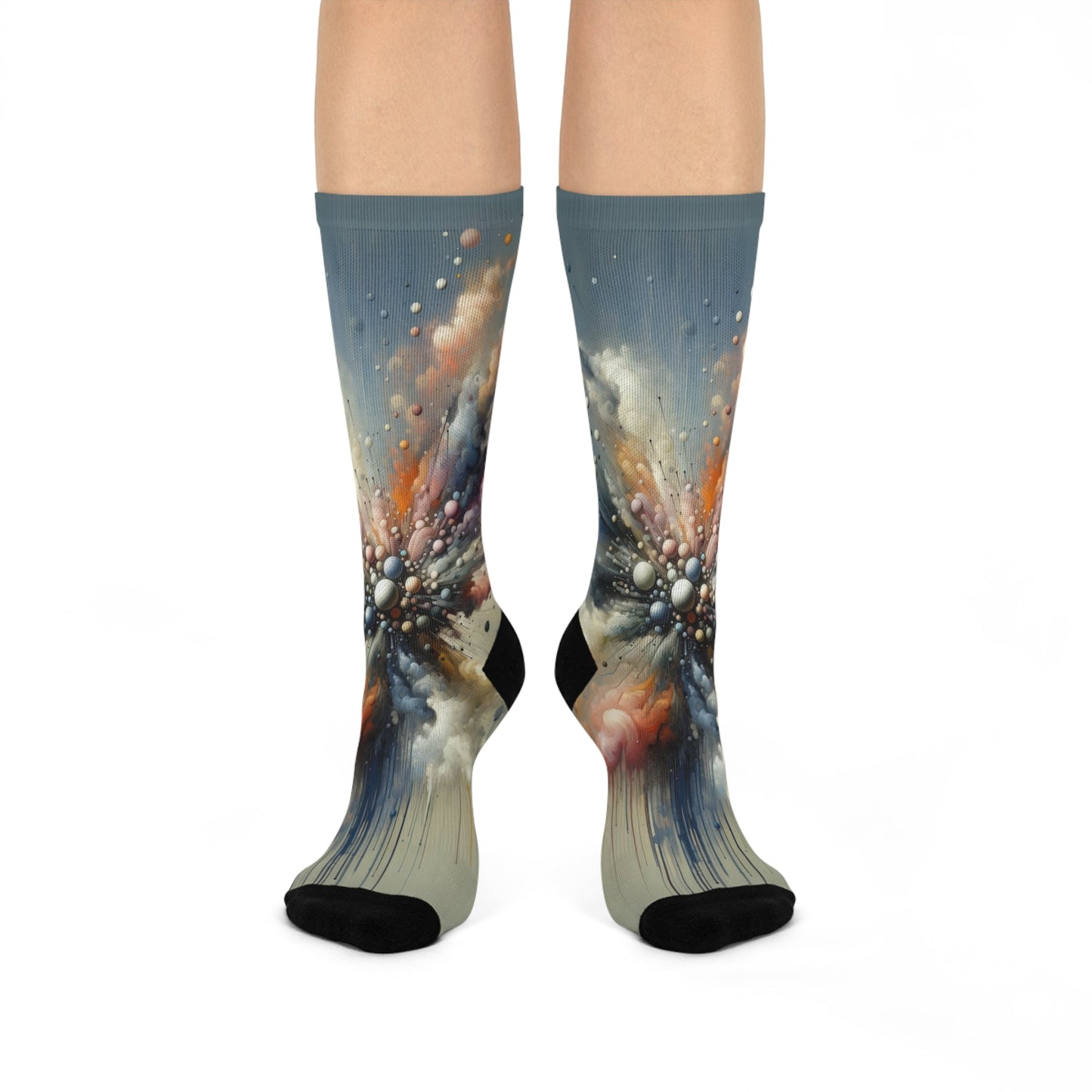 Impactful Deeds Ripple Cushioned Crew Socks - ATUH.ART