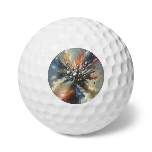 Impactful Deeds Ripple Golf Balls, 6pcs - ATUH.ART