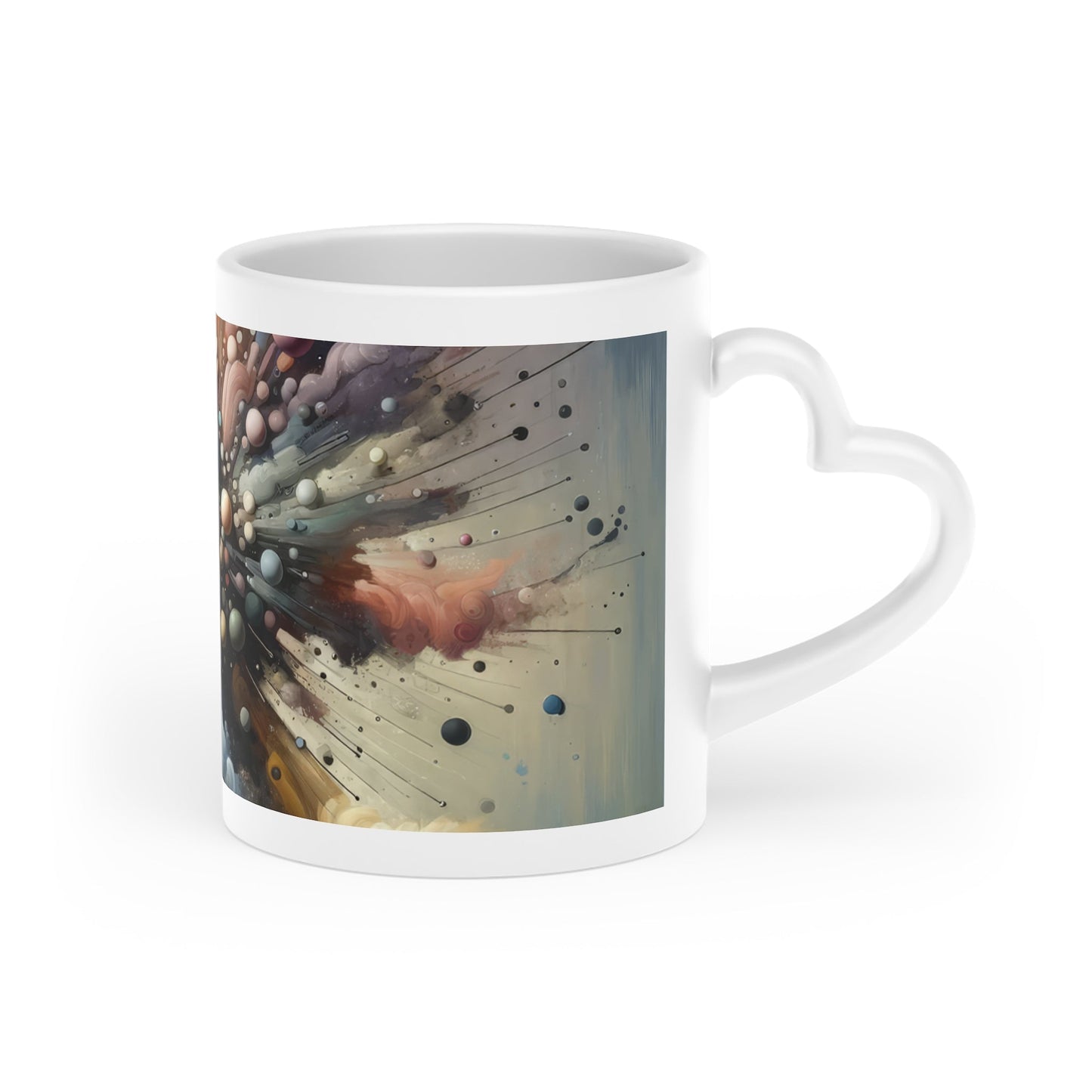 Impactful Deeds Ripple Heart-Shaped Mug - ATUH.ART