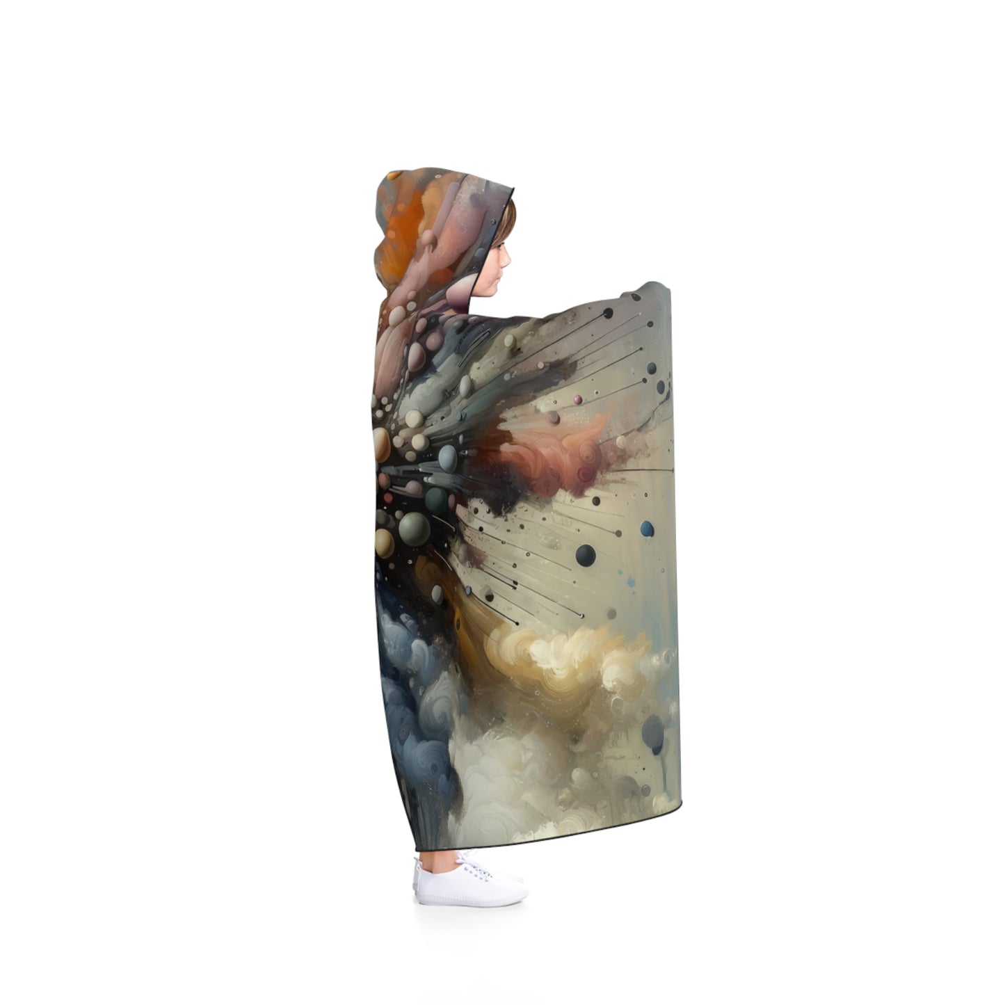 Impactful Deeds Ripple Hooded Blanket - ATUH.ART