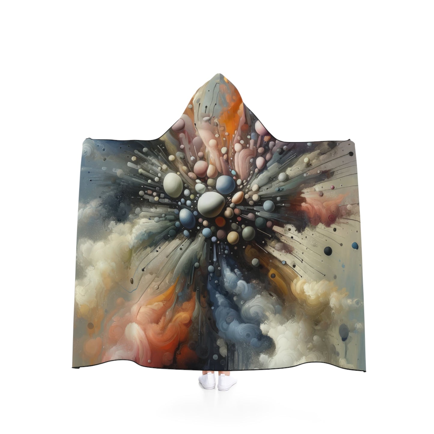 Impactful Deeds Ripple Hooded Blanket - ATUH.ART
