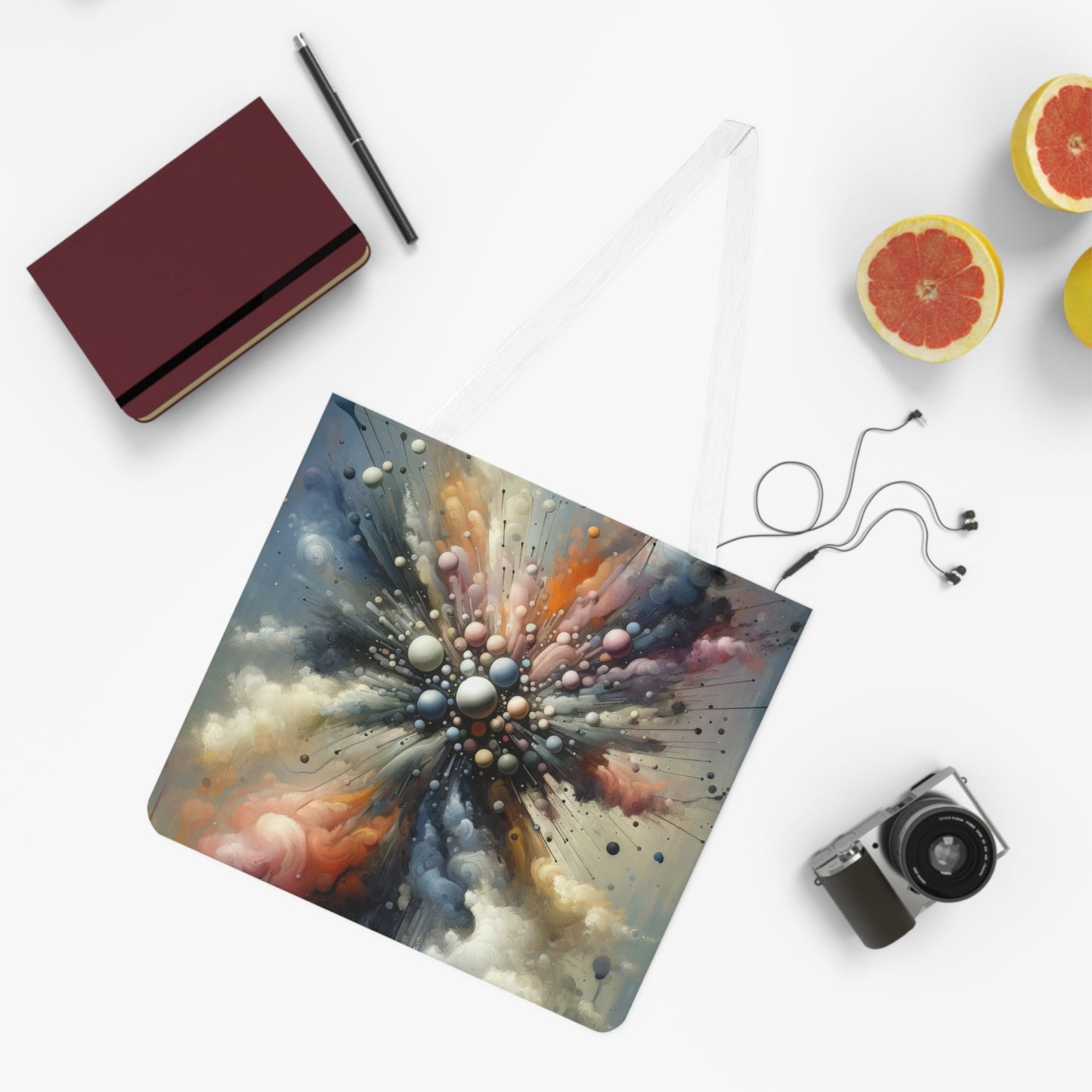 Impactful Deeds Ripple Shoulder Tote Bag (AOP) - ATUH.ART